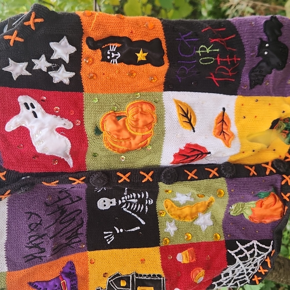 Basic Editions, Women's Halloween Patchwork, Arts… - image 2